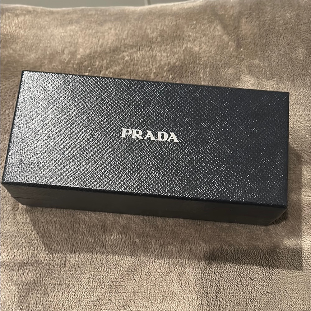 NWOT Prada Black Textured Accessory Box